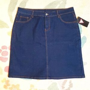 Be-Girl XL Denim Skirt Knee Length NWT